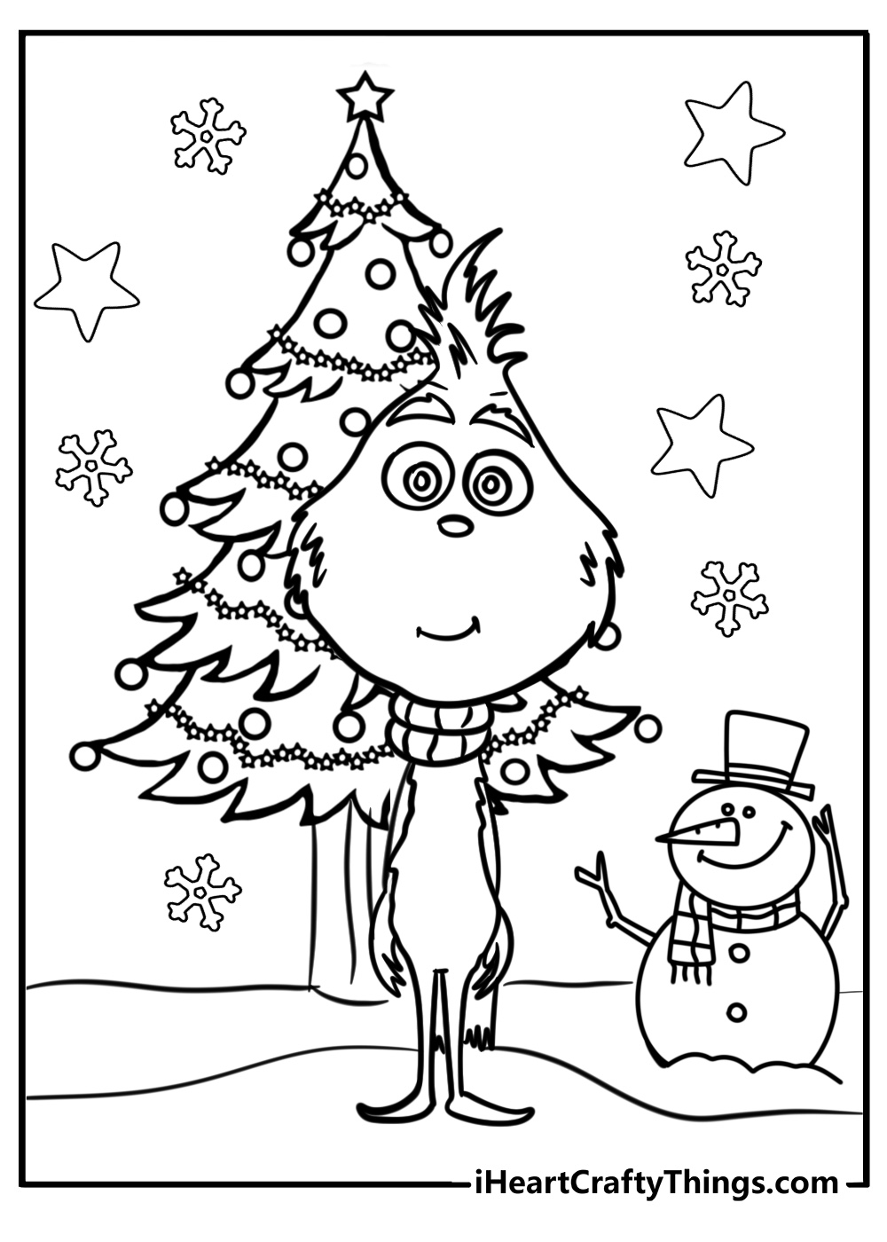 Grinch coloring pages for christmas