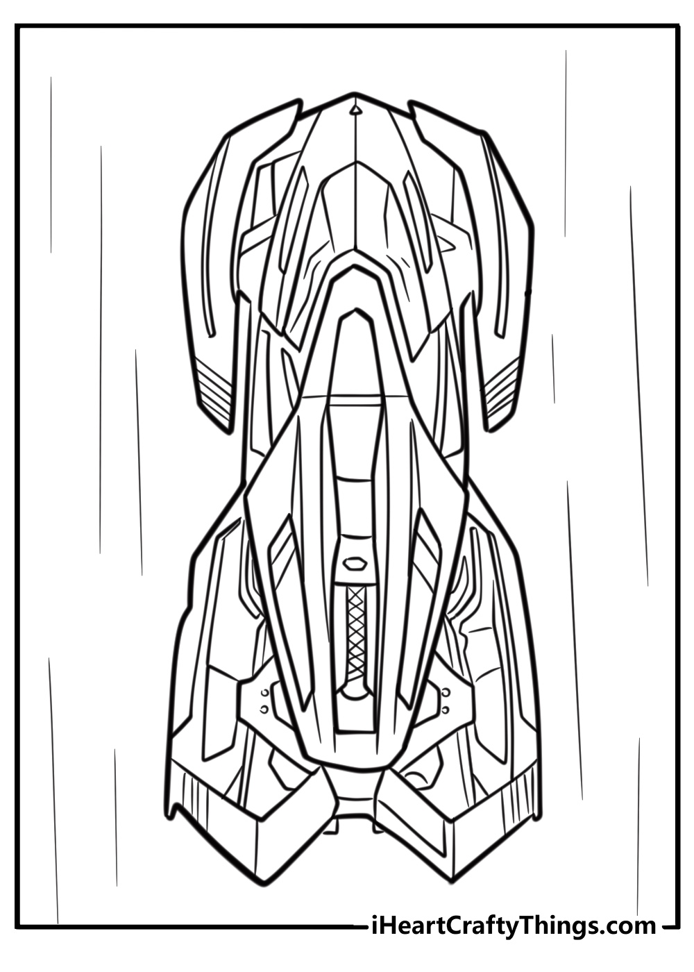 Lamborghini concept car with futuristic design coloring page