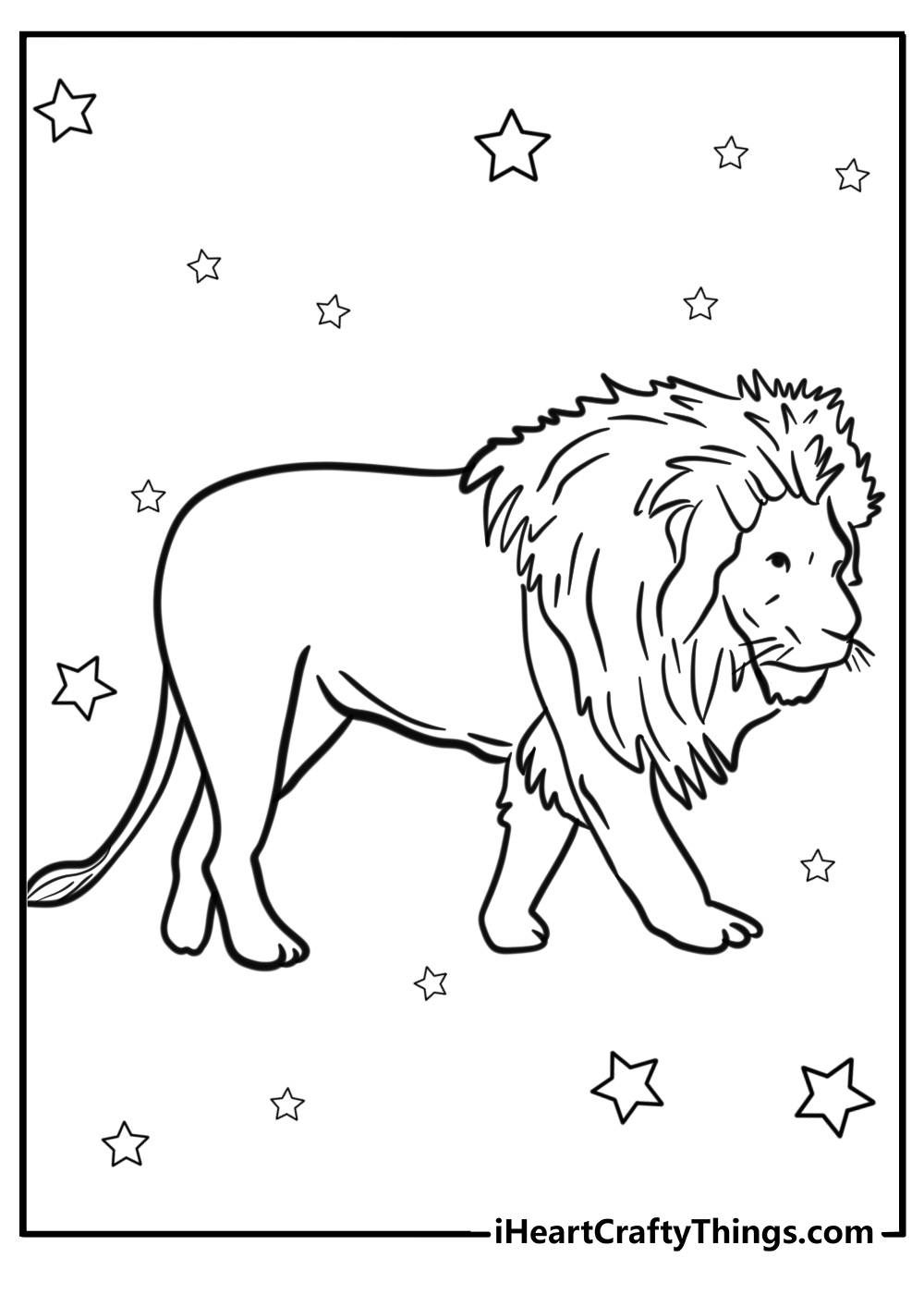 Lions for colouring