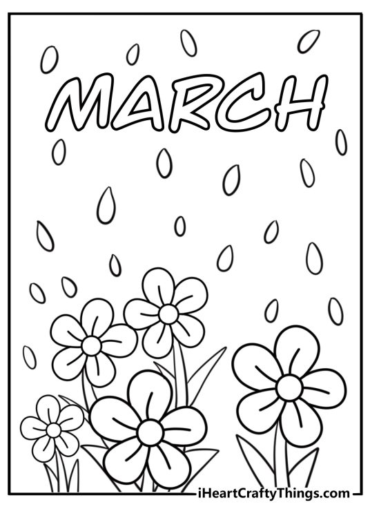 March coloring pages