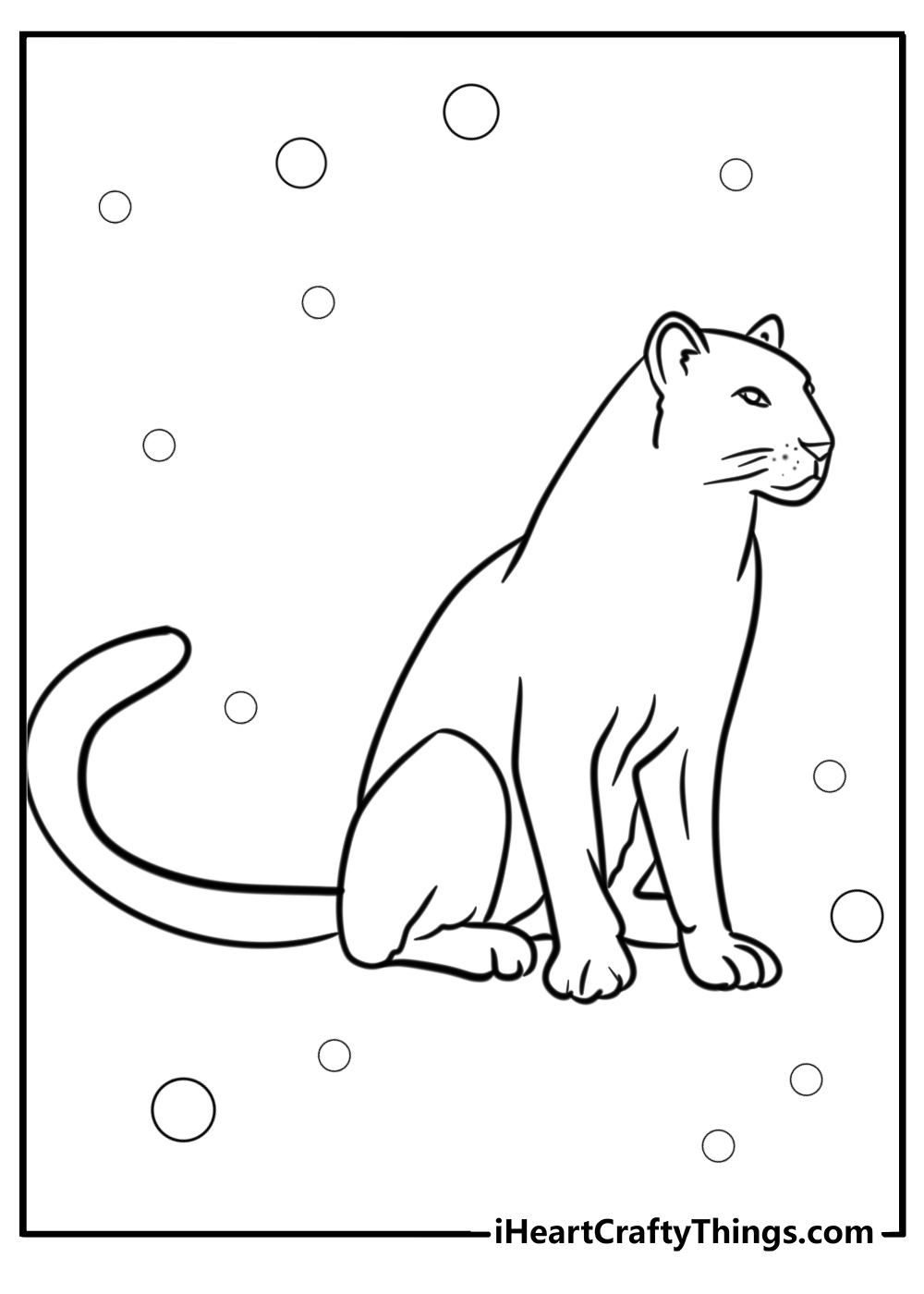 Mountain lion coloring pages