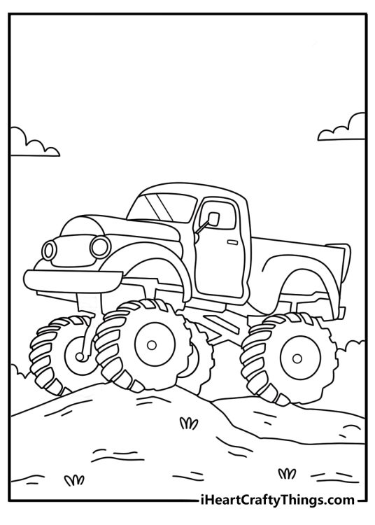 off road truck coloring page