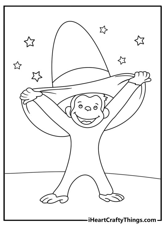 Curious George Coloring Pages (40 Free PDF Printables)