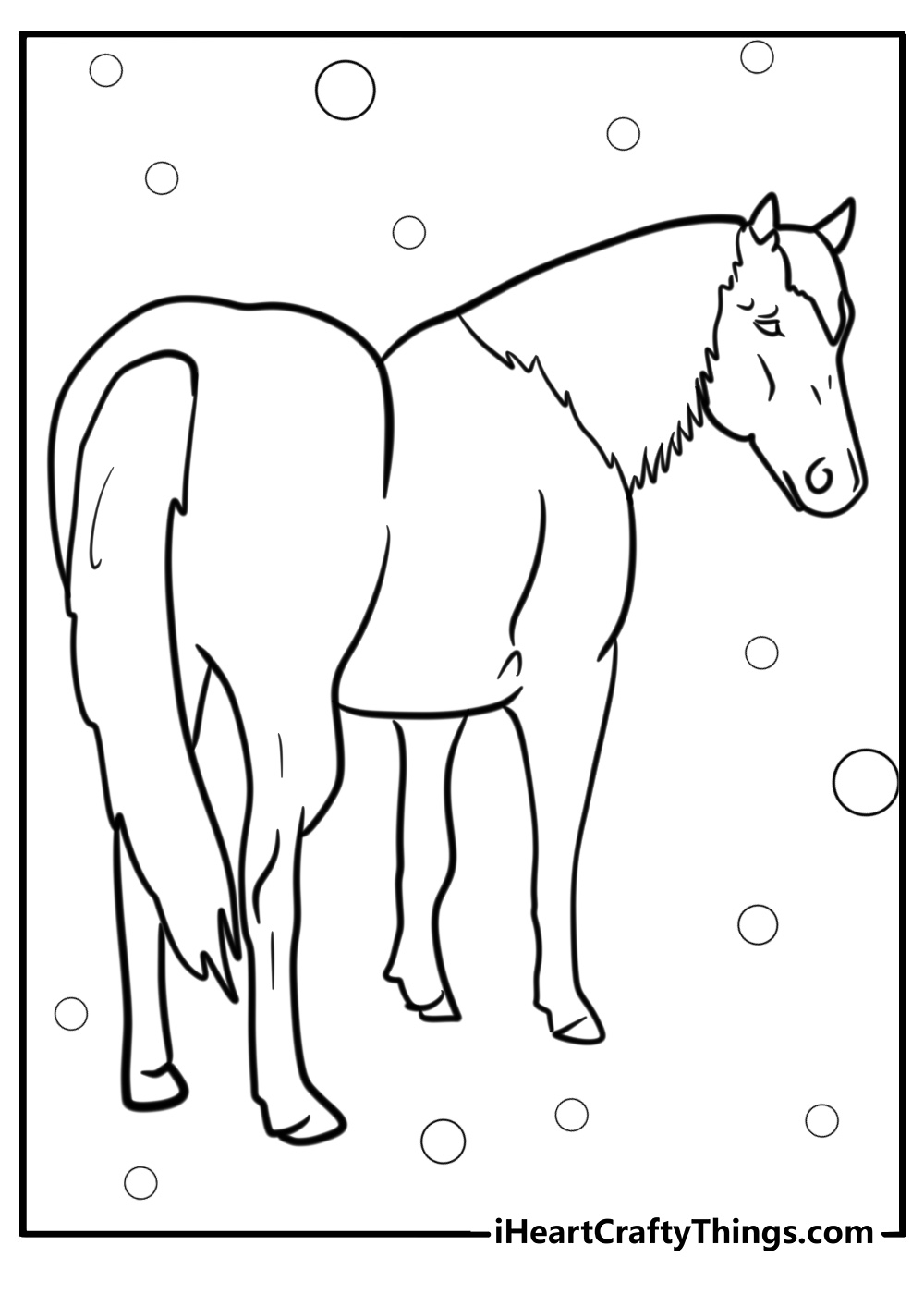 Quarter horse coloring pages