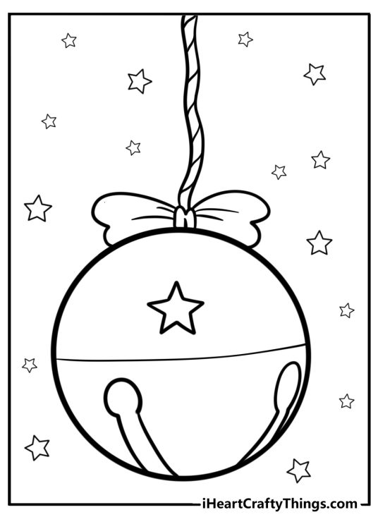 Christmas ornament coloring pages