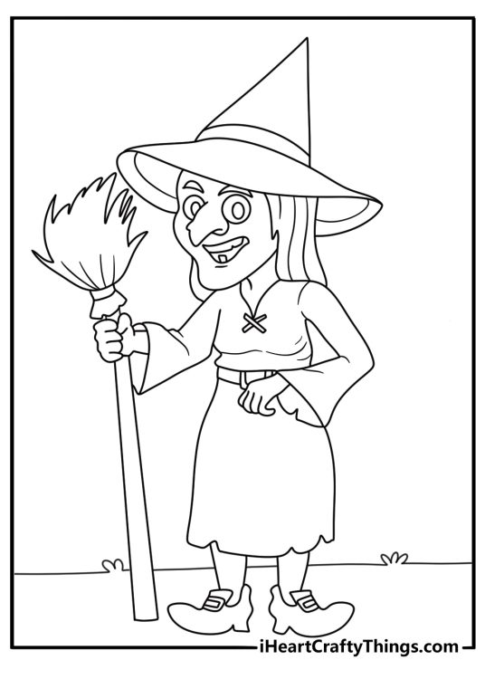 wicked witch wizard of oz coloring pages