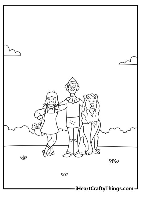wizard of oz coloring pages for kids