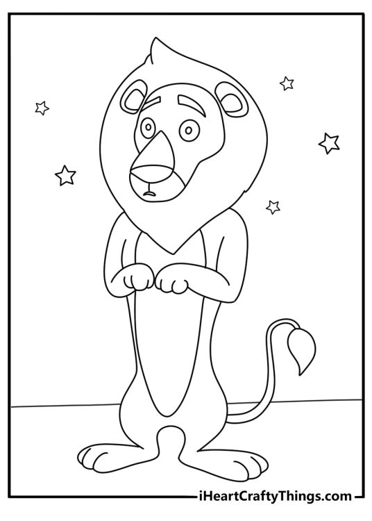 wizard of oz coloring pages lion