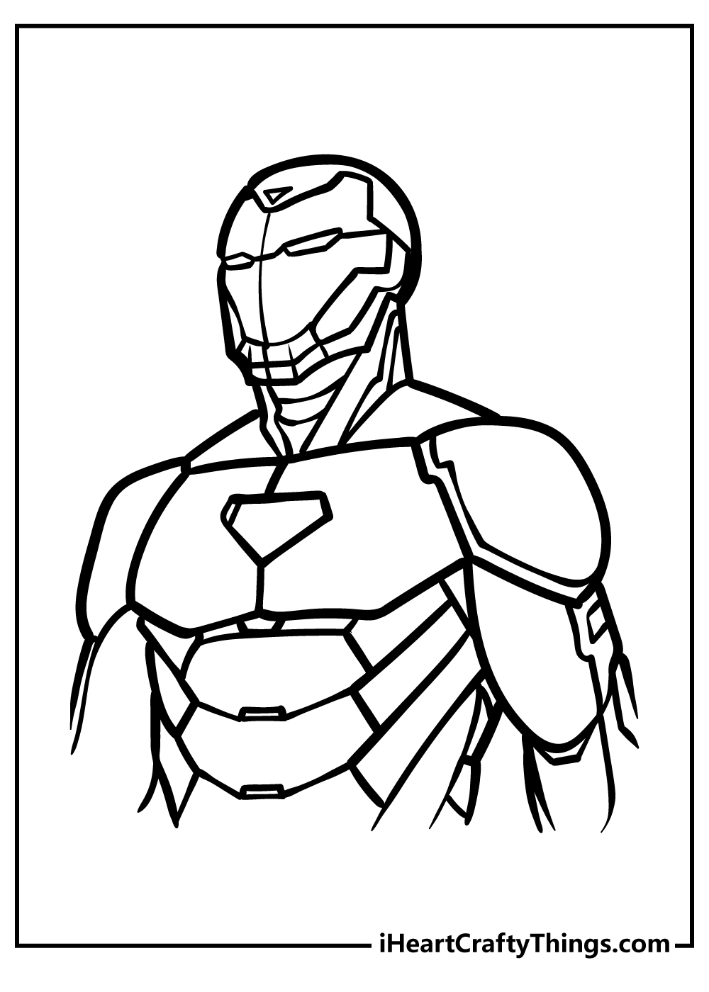 iron man face coloring pages