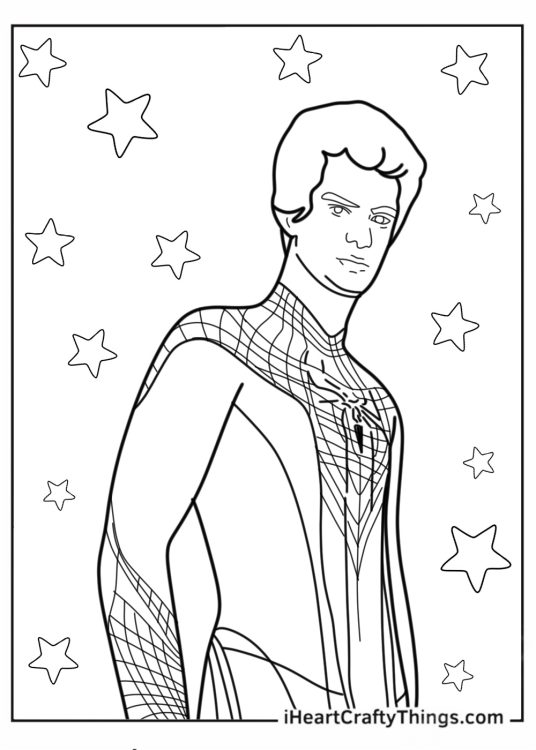 Andrew Garfield As Peter Parker Coloring