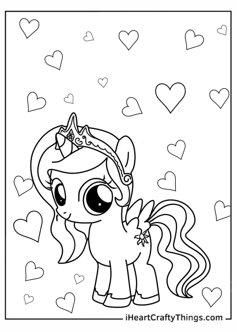 Baby Princess Celestia With Hearts
