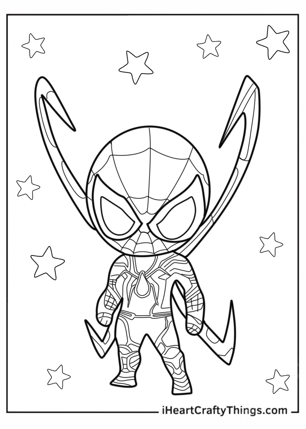 Baby Spider-Man With Iron Spider Armor