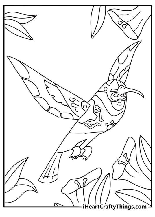 Chris uses hummingbird Creature Powers near a group of flowers