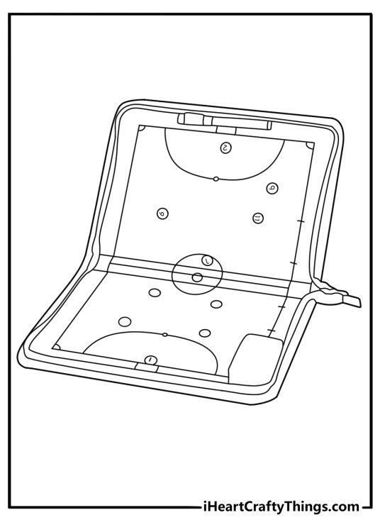 Coach strategy board coloring printable clipboard with X and O arrows for kids