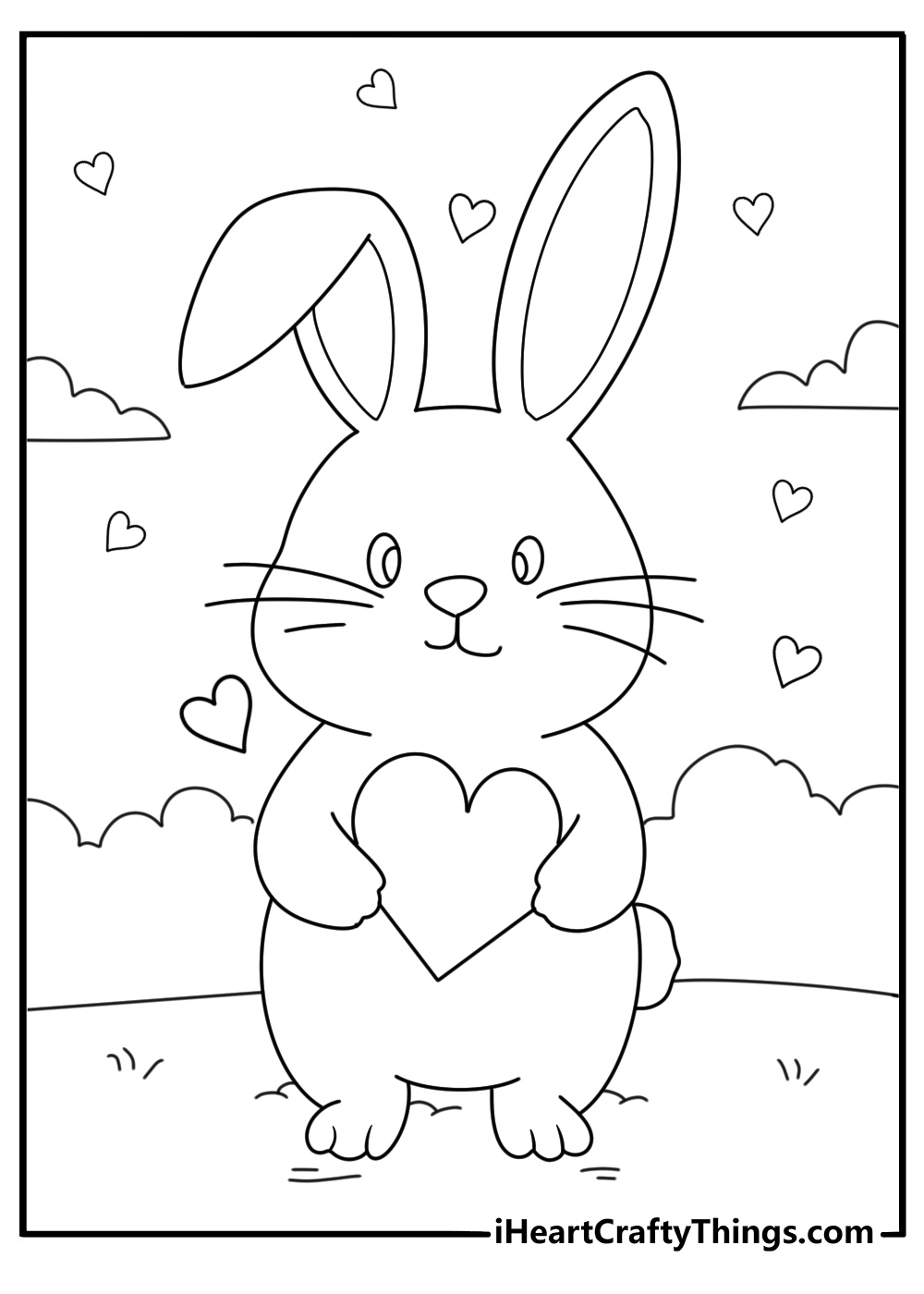Coloring The Rabbit Card Rabbit Coloring Pages (50+ Printable PDF Sheets For Free)