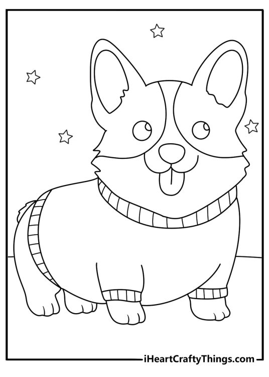 Corgi Coloring Pages (30 Free PDF Printables)