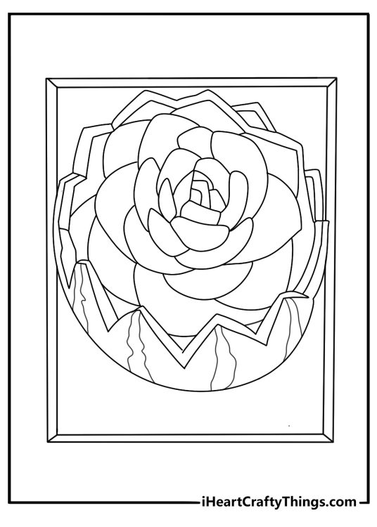 Detailed watermelon coloring page for adults with carved fruit flowers on a tray