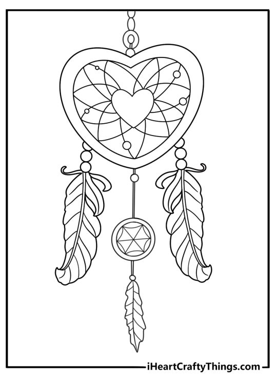 Dream catcher coloring pages