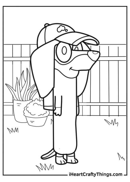 Easy Snickers Coloring Sheet