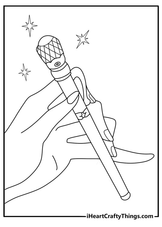 Free Sailor Moon coloring pages showing transformation pen and compact items close view