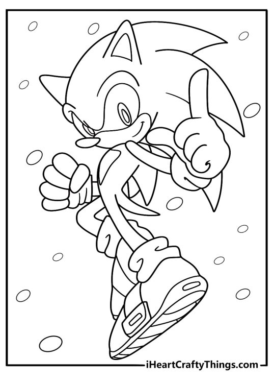 Free Sonic Coloring Pages for Kids