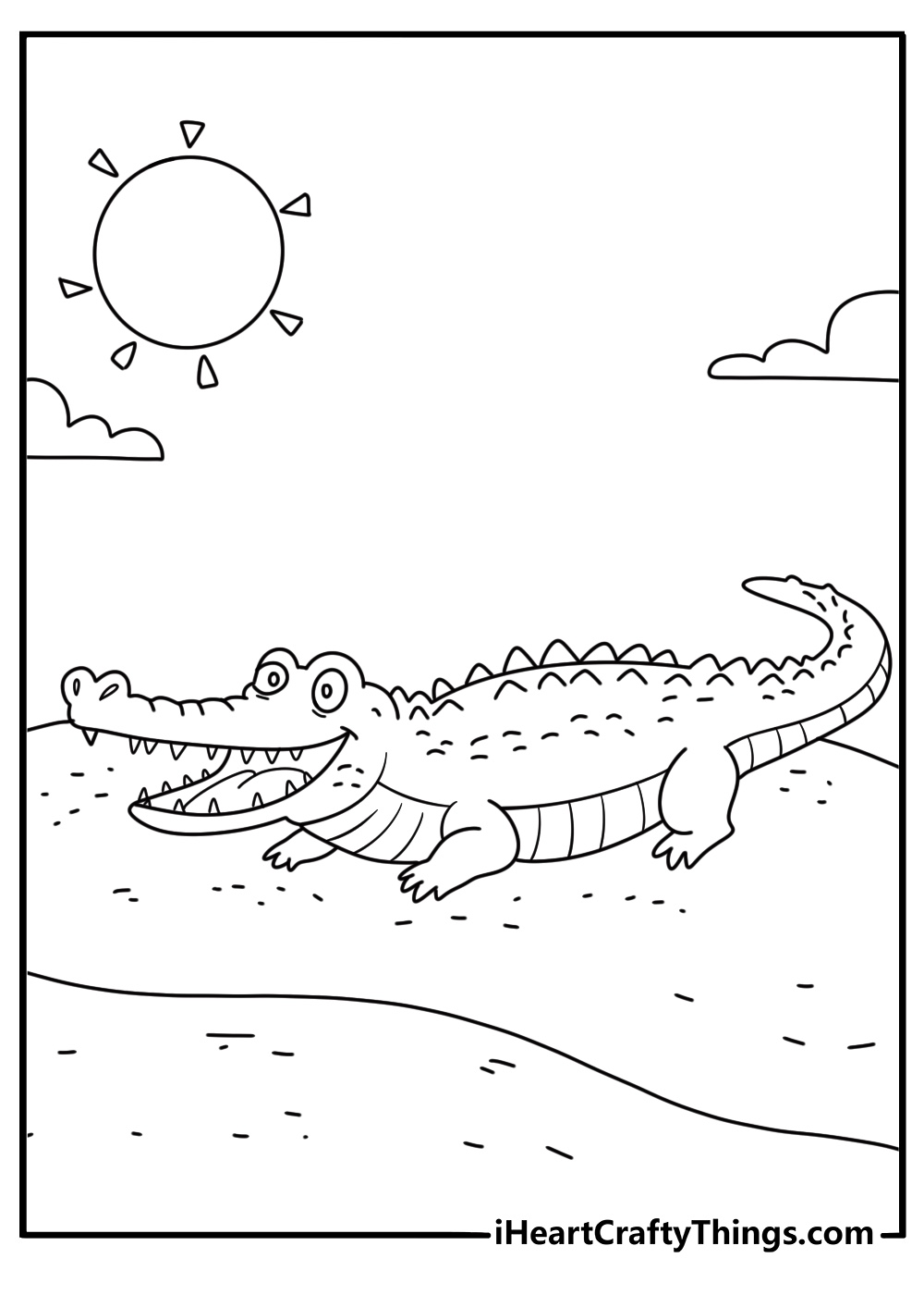 40 Free Crocodile Coloring Pages (Easy Printable PDFs)