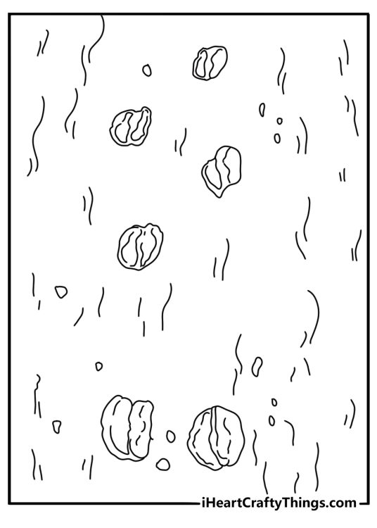 Goat footprint trail in soft mud nature study coloring sheet pdf