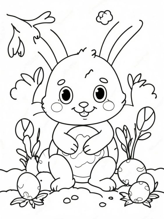 Happy Easter Coloring book for Kids