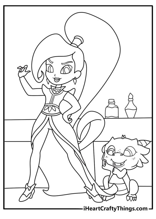 Nazboo follows Zeta through her magic room in this fun printable