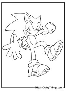 Sonic coloring pages featured image