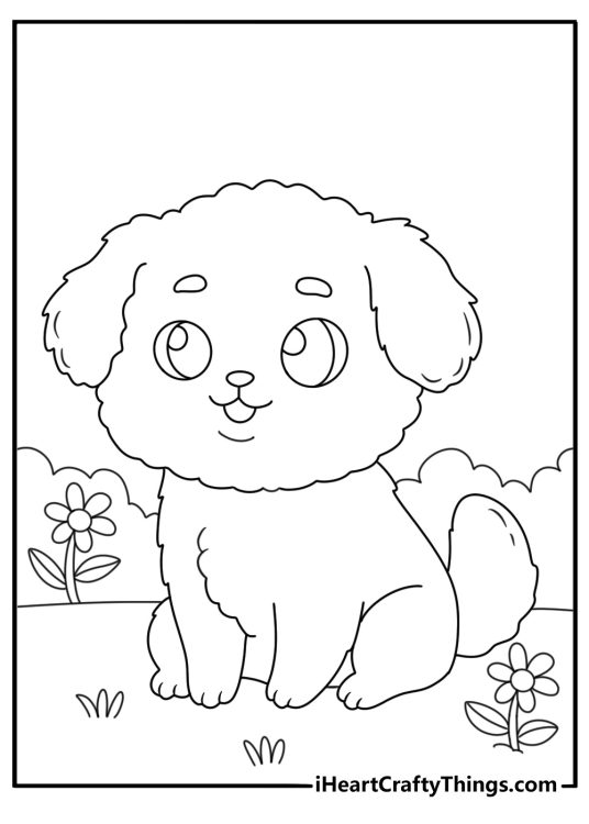Puppy coloring pages