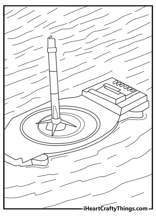 Reusable rocket landing on an ocean drone ship extended landing legs printable pdf