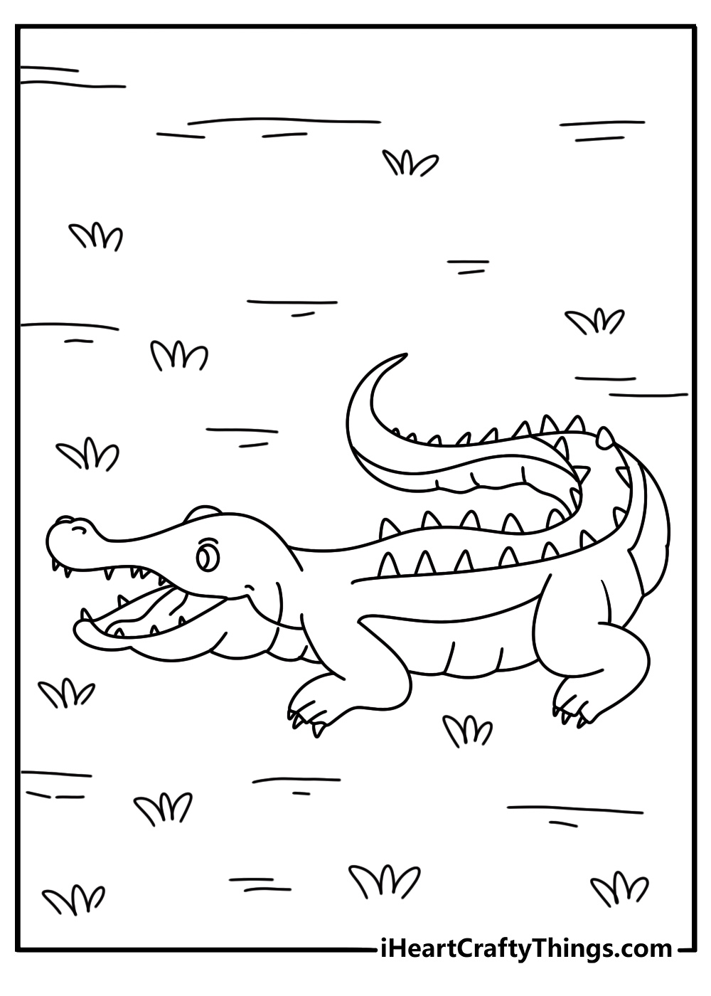 40 Free Crocodile Coloring Pages (Easy Printable PDFs)