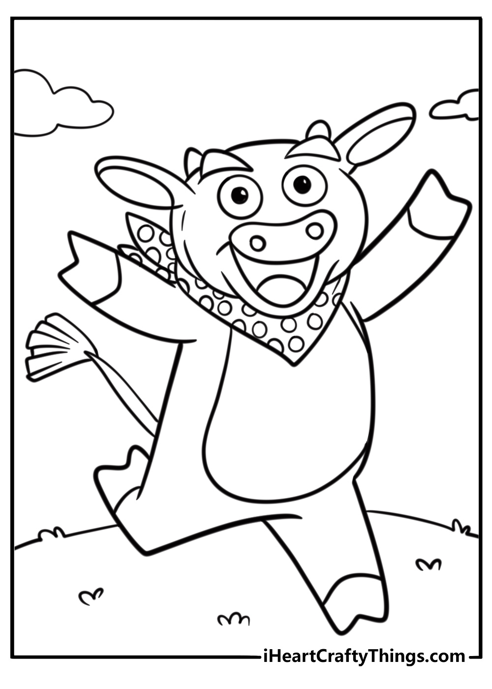 Benny the bull coloring pages