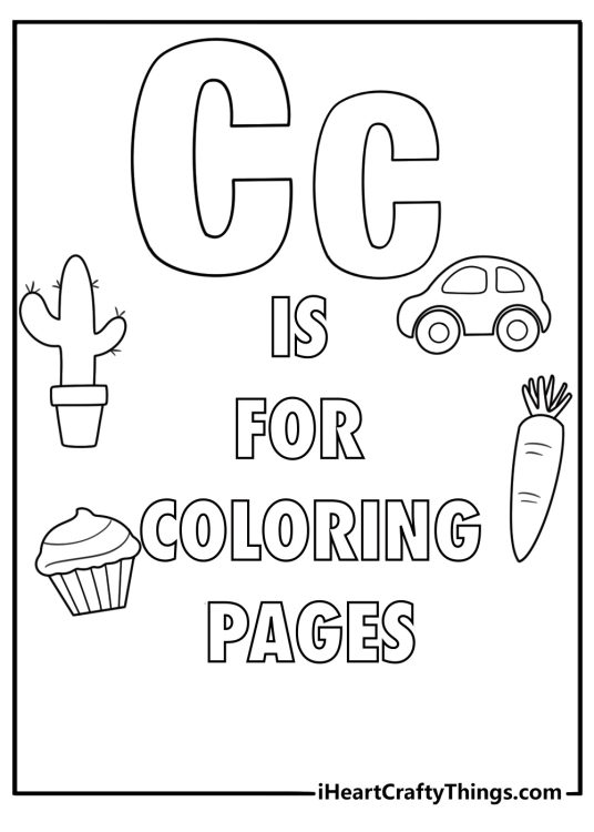 c is for coloring page