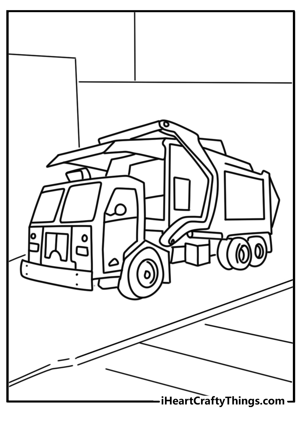 Color garbage trucks