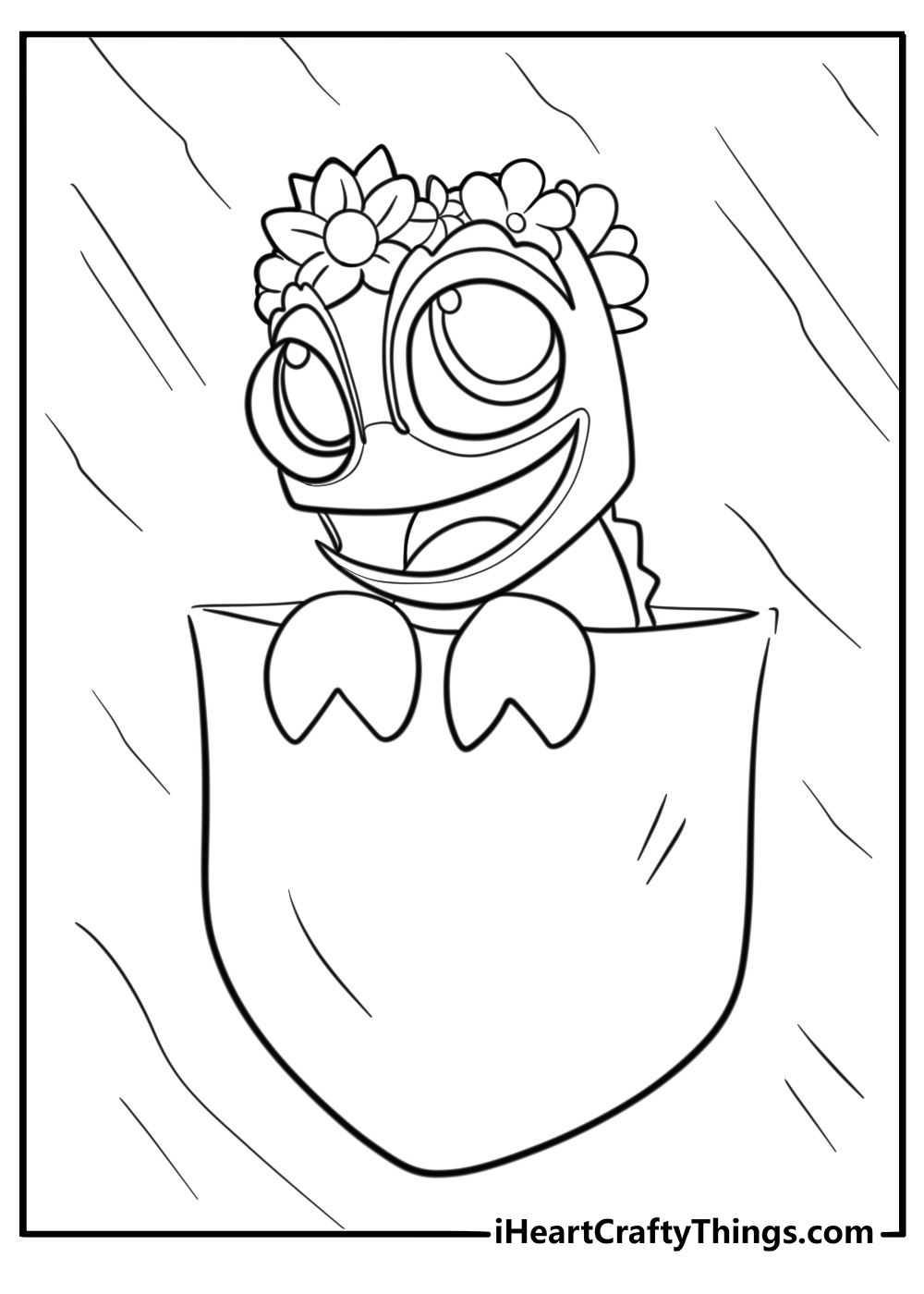 Cute pascal tangled coloring pages