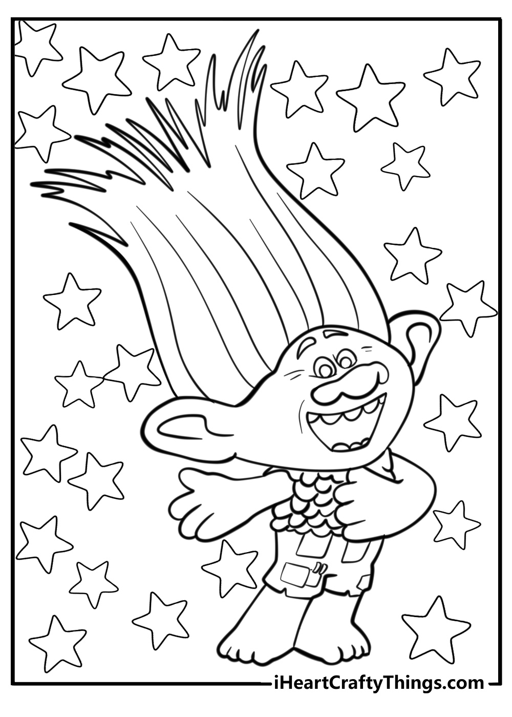Detailed coloring page of Branch