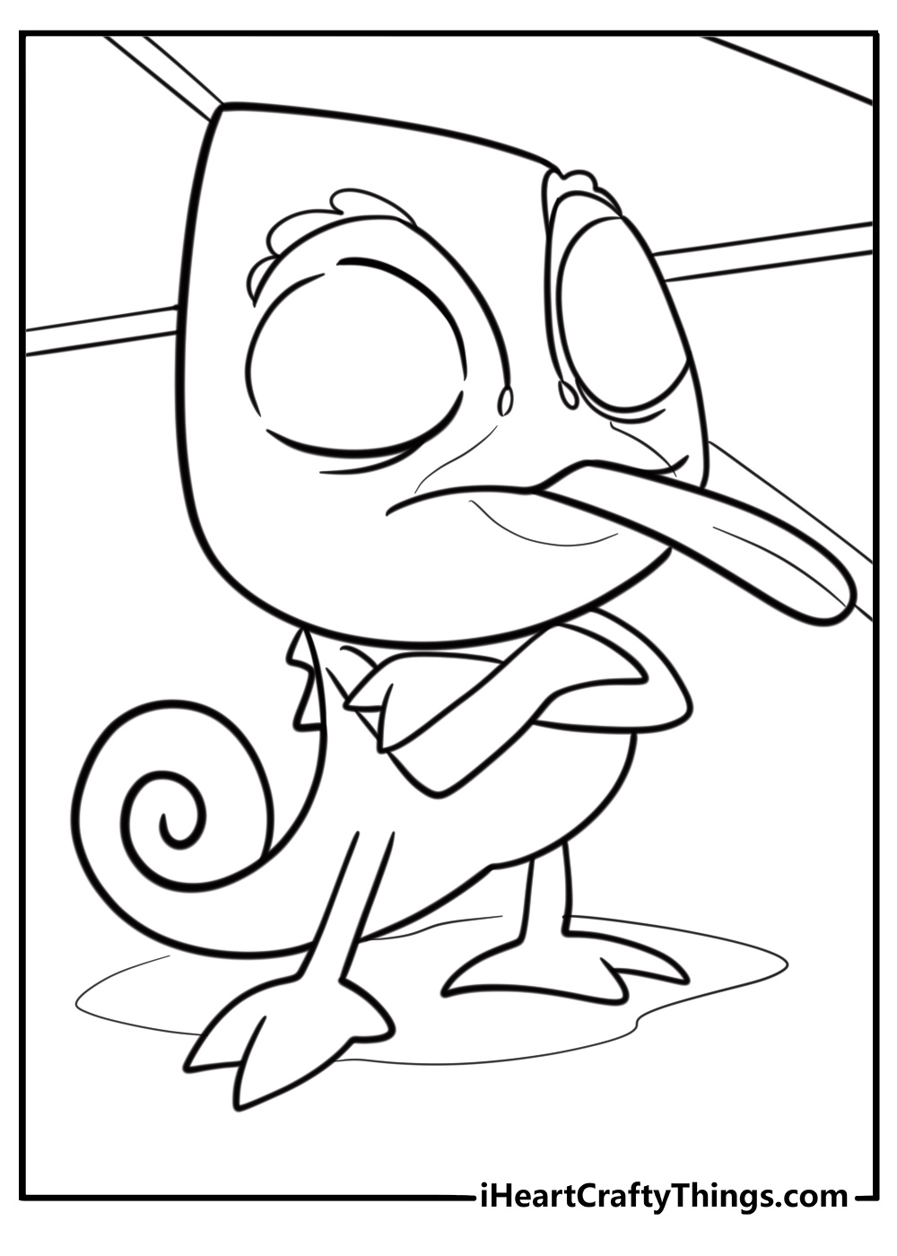 Pascal tangled coloring page