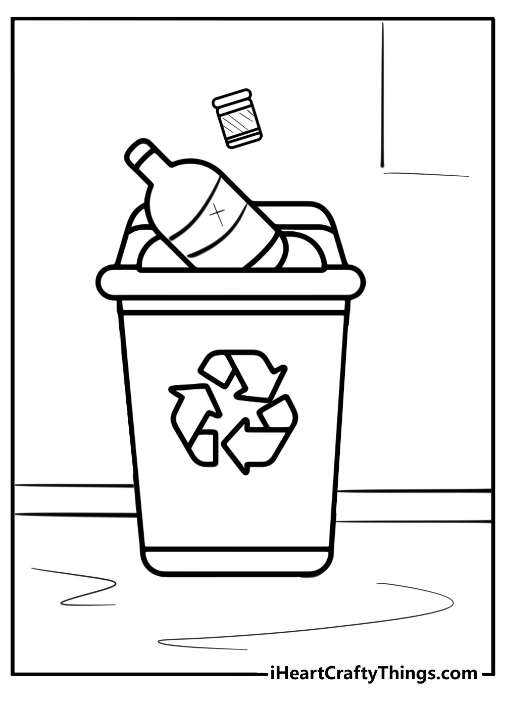 Recycling coloring pages pdf