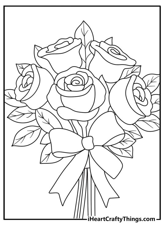 rose coloring pages