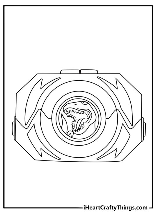 A Power Morpher with a dinosaur coin fills this easy printable for kids