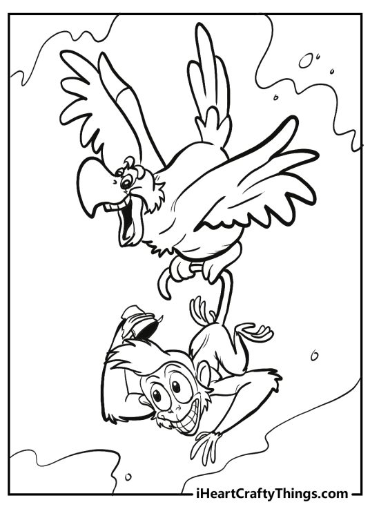 abu aladdin coloring pages