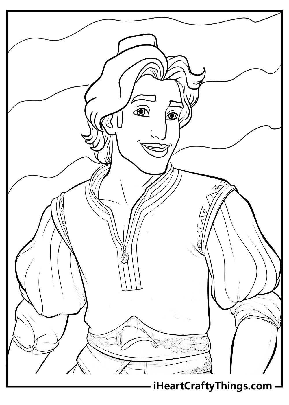 easy aladdin coloring pages for children
