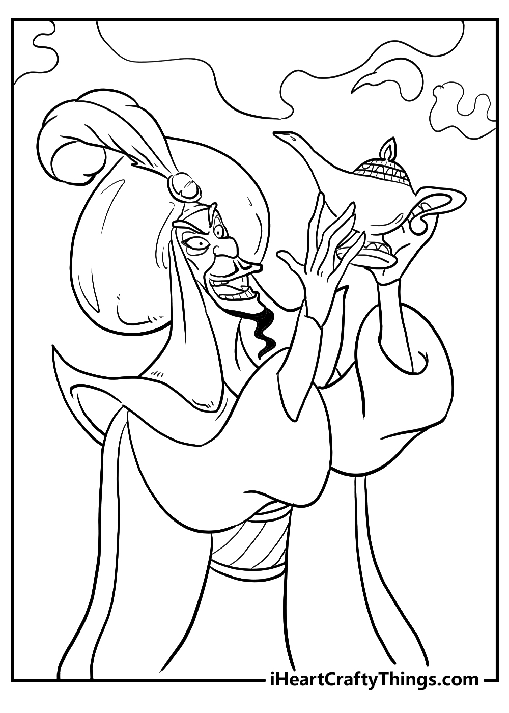 jafar aladdin coloring pages