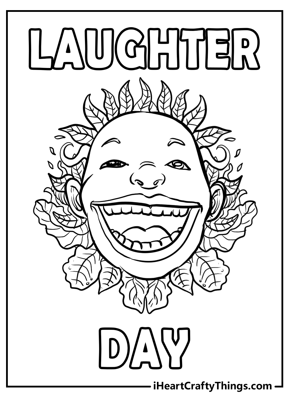 laughter day coloring pages 