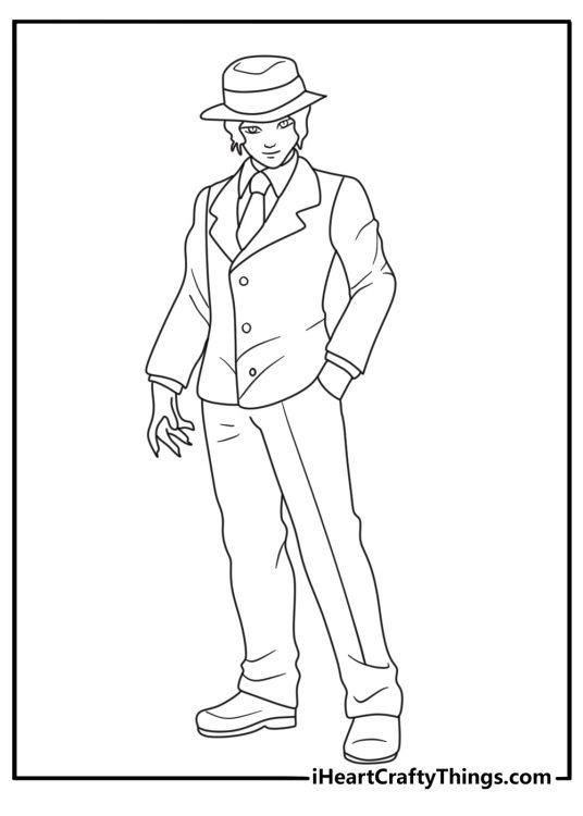 Demon Slayer Muzan Kibutsuji coloring sheet