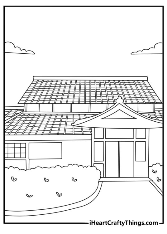 Demon Slayer butterfly mansion coloring sheet