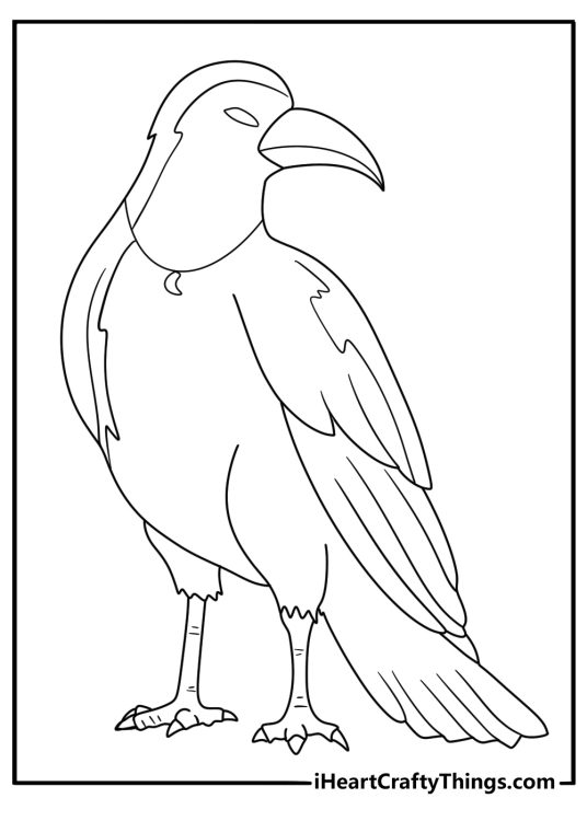 Demon Slayer raven messenger coloring page