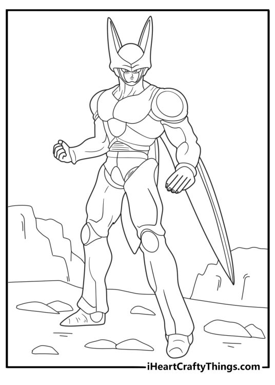 Dragon Ball printable featuring Cell in his perfect form